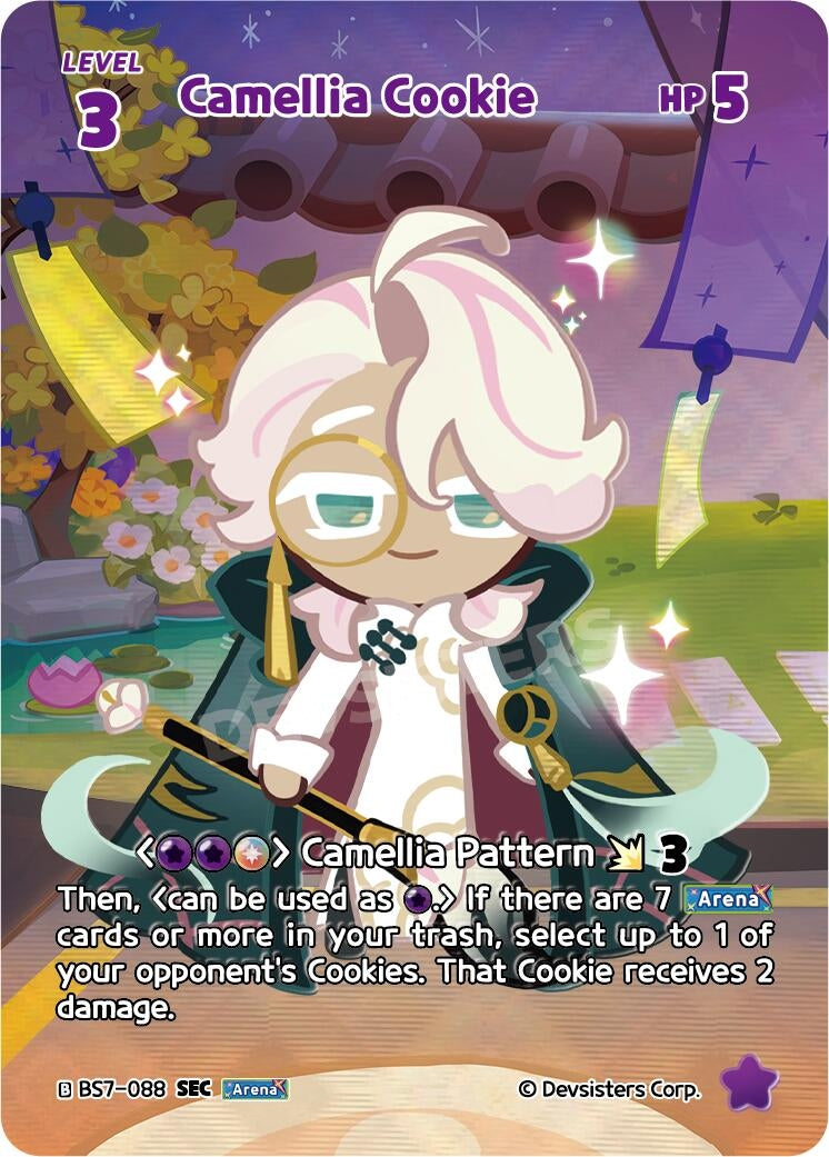 Image for Camellia Cookie (SEC) (BS7-088) [Arena of Glory] - CookieRun: Braverse TCG