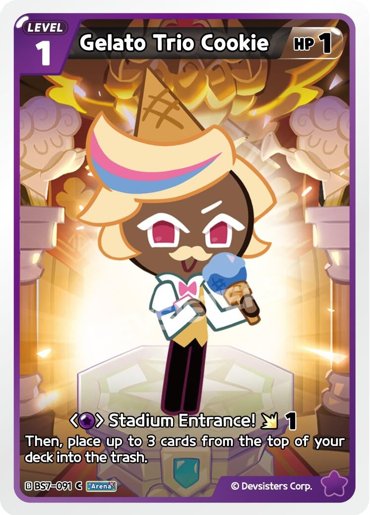Image for Gelato Trio Cookie (BS7-091) [Arena of Glory] - CookieRun: Braverse TCG