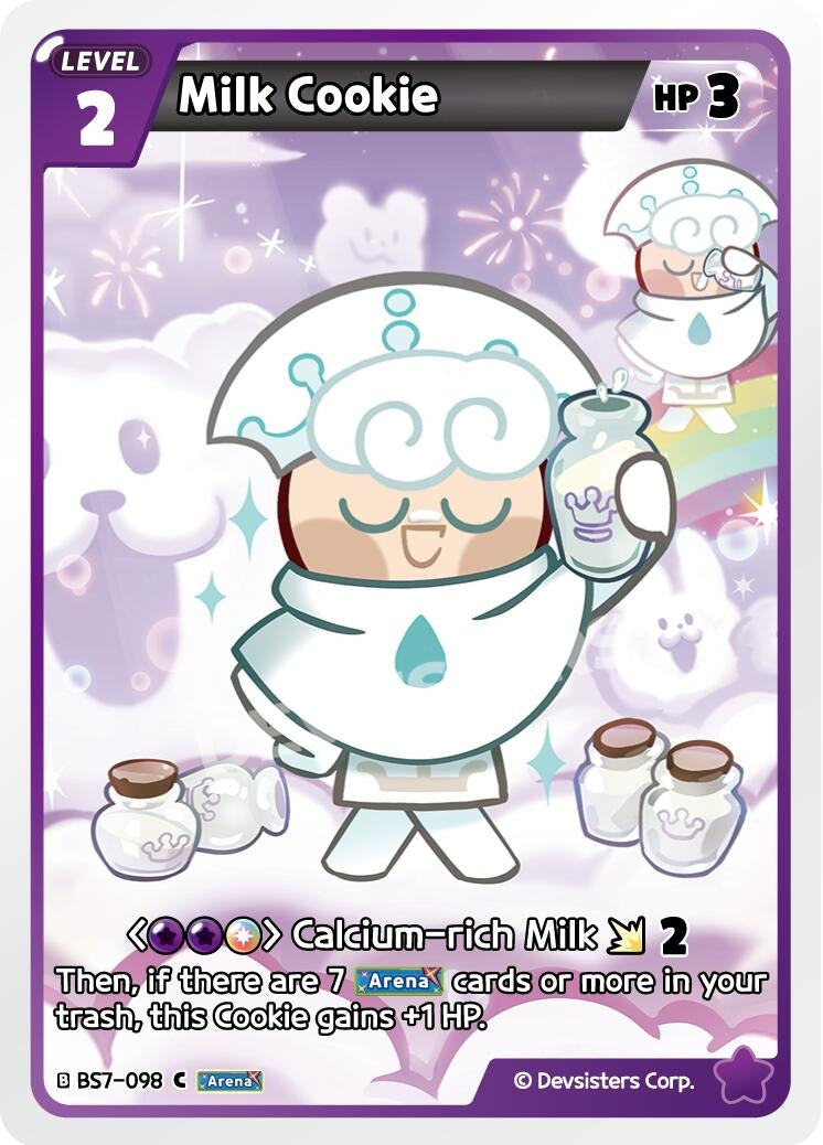Image for Milk Cookie (098) (BS7-098) [Arena of Glory] - CookieRun: Braverse TCG