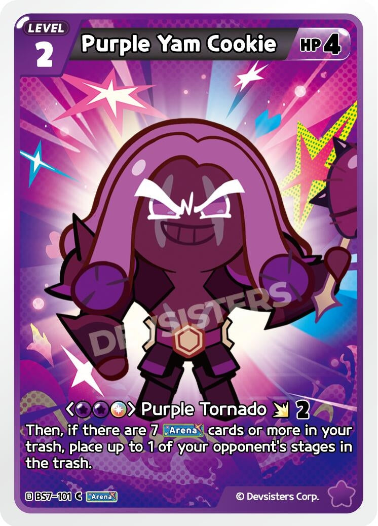 Image for Purple Yam Cookie (101) (BS7-101) [Arena of Glory] - CookieRun: Braverse TCG
