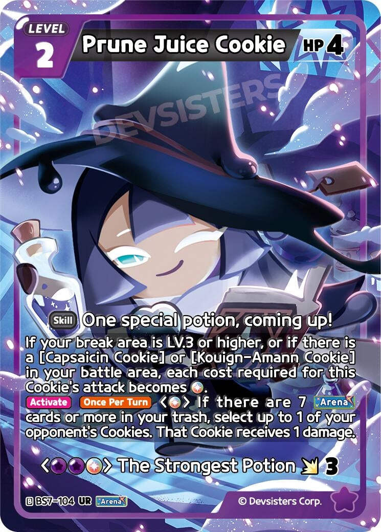 Image for Prune Juice Cookie (BS7-104) [Arena of Glory] - CookieRun: Braverse TCG