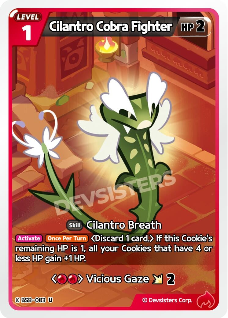 Image for Cilantro Cobra Fighter (BS8-003) [A Game of Truth and Deceit] - CookieRun: Braverse TCG