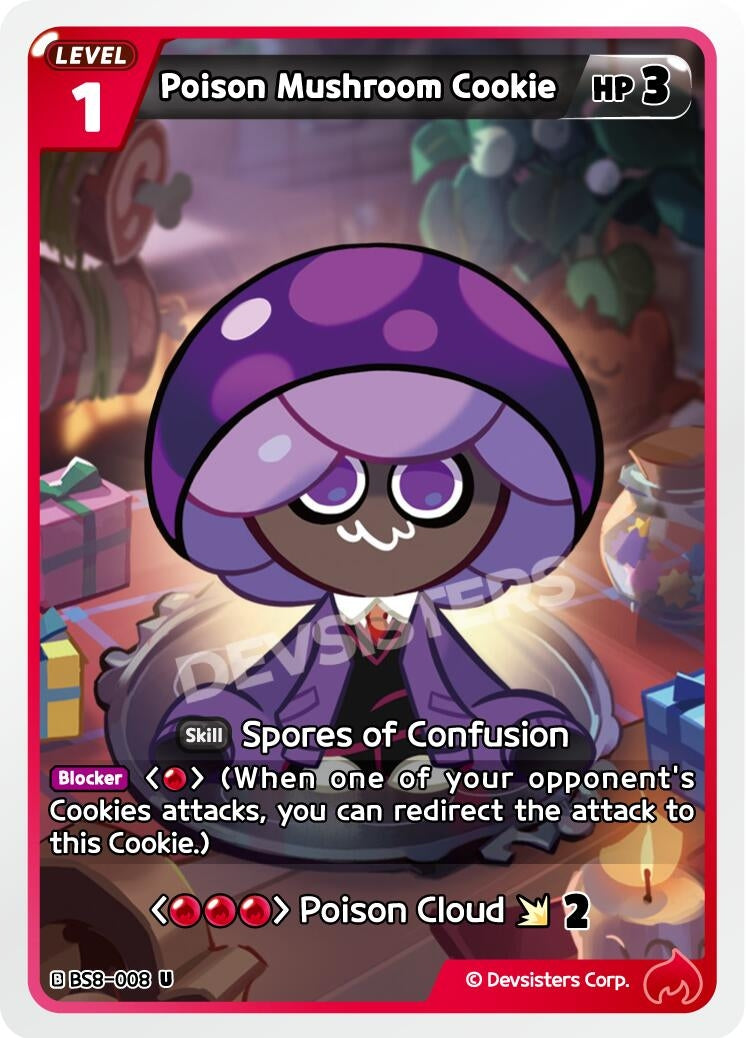 Image for Poison Mushroom Cookie (BS8-008) [A Game of Truth and Deceit] - CookieRun: Braverse TCG