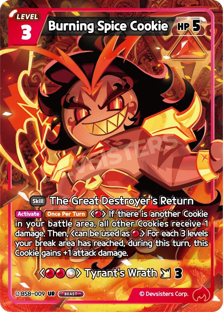 Image for Burning Spice Cookie (BS8-009) [A Game of Truth and Deceit] - CookieRun: Braverse TCG