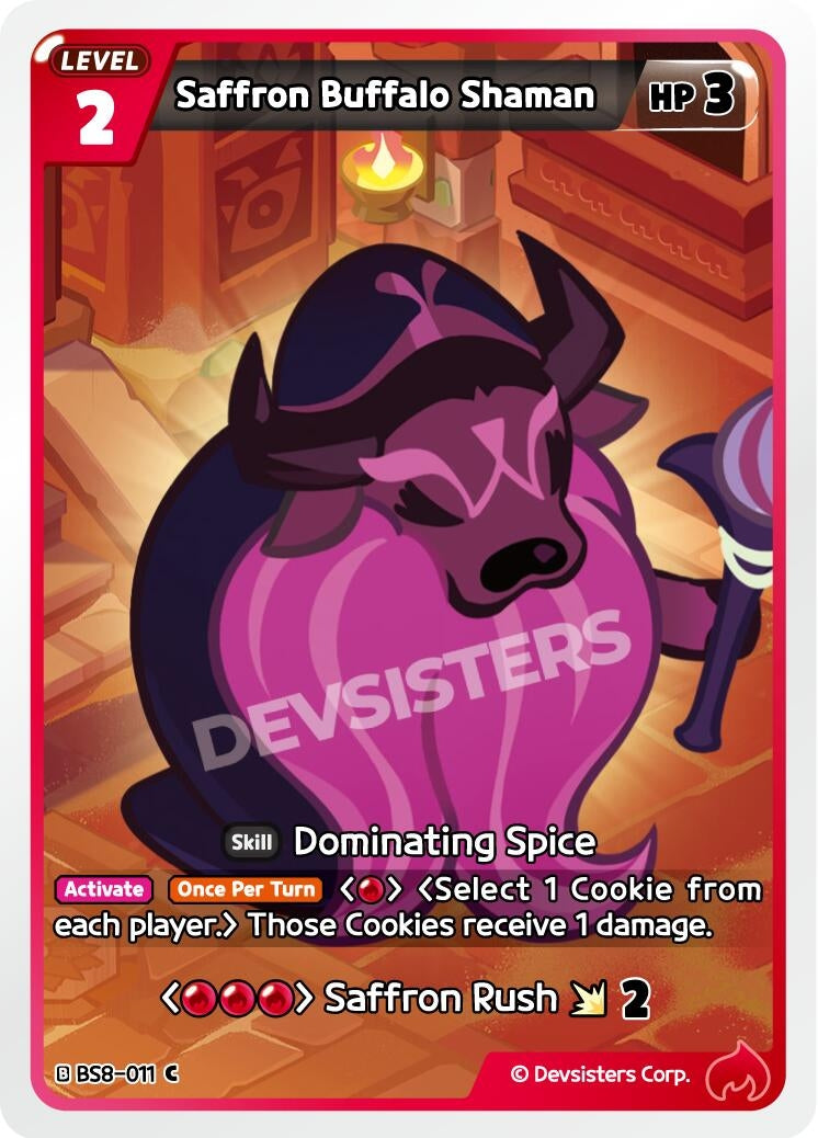 Image for Saffron Buffalo Shaman (BS8-011) [A Game of Truth and Deceit] - CookieRun: Braverse TCG