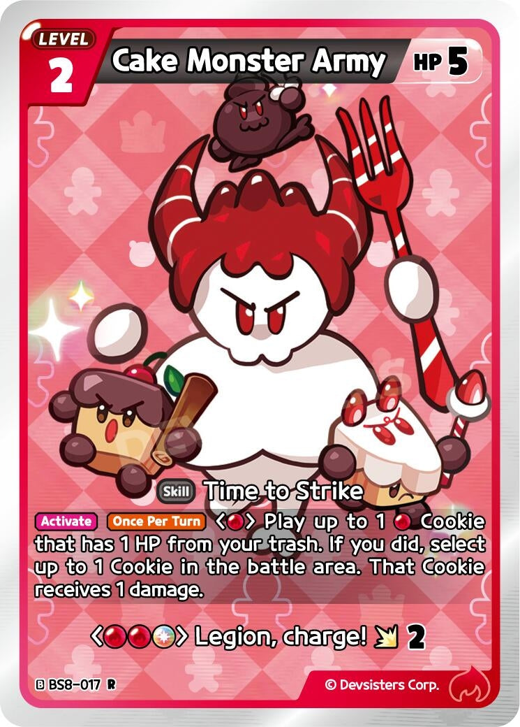 Image for Cake Monster Army (BS8-017) [A Game of Truth and Deceit] - CookieRun: Braverse TCG