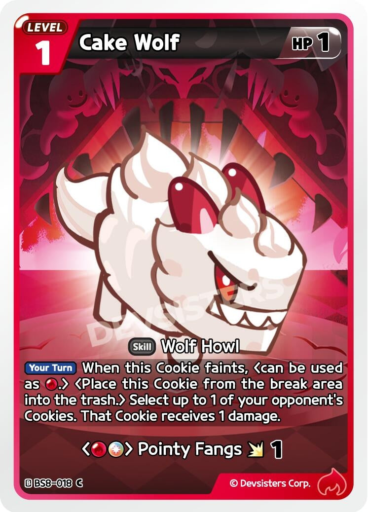 Image for Cake Wolf (BS8-018) [A Game of Truth and Deceit] - CookieRun: Braverse TCG