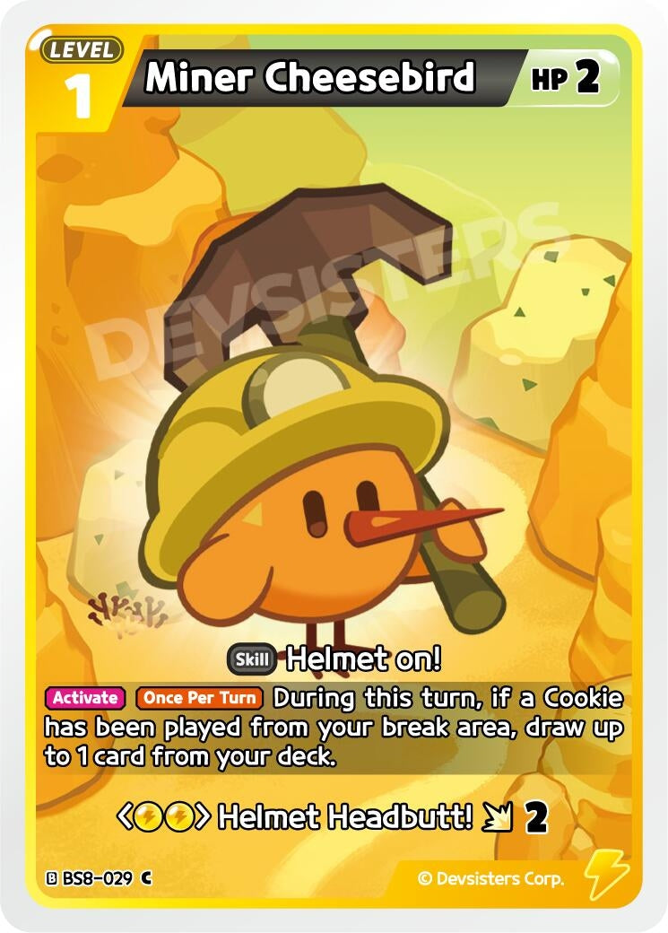 Image for Miner Cheesebird (BS8-029) [A Game of Truth and Deceit] - CookieRun: Braverse TCG
