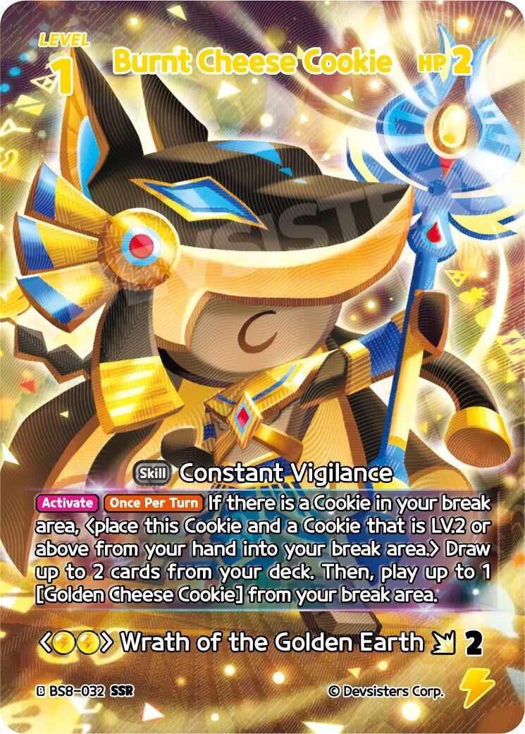 Image for Burnt Cheese Cookie (SSR) (BS8-032) [A Game of Truth and Deceit] - CookieRun: Braverse TCG