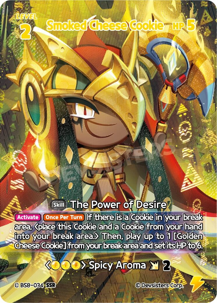 Image for Smoked Cheese Cookie (SSR) (BS8-034) [A Game of Truth and Deceit] - CookieRun: Braverse TCG