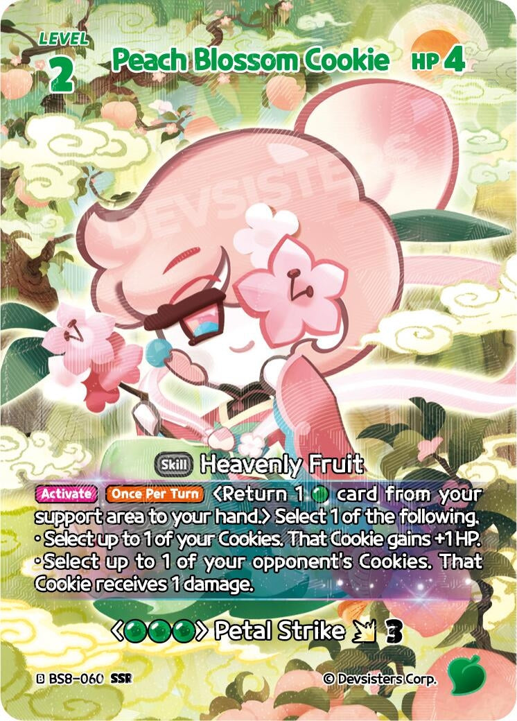 Image for Peach Blossom Cookie (SSR) (BS8-060) [A Game of Truth and Deceit] - CookieRun: Braverse TCG