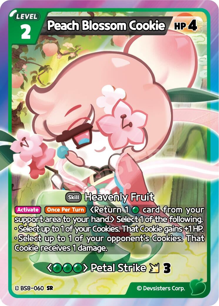 Image for Peach Blossom Cookie (BS8-060) [A Game of Truth and Deceit] - CookieRun: Braverse TCG