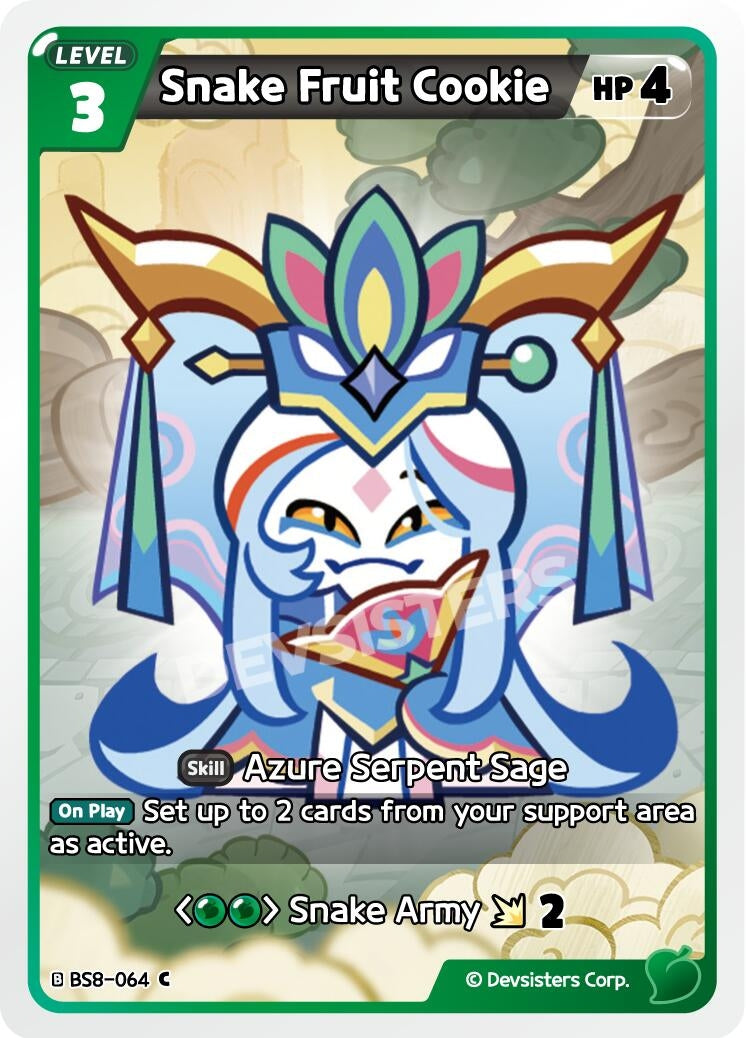 Image for Snake Fruit Cookie (BS8-064) [A Game of Truth and Deceit] - CookieRun: Braverse TCG