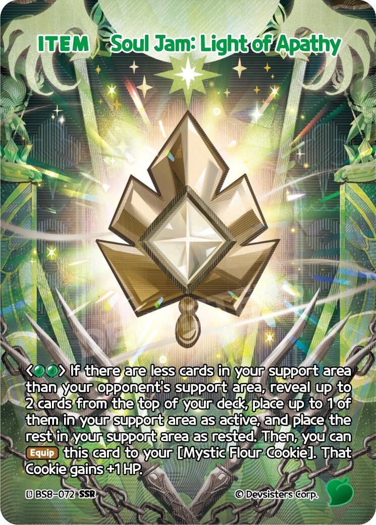 Image for Soul Jam: Light of Apathy (SSR) (BS8-072) [A Game of Truth and Deceit] - CookieRun: Braverse TCG