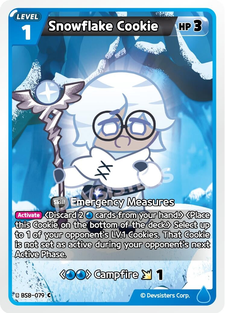 Image for Snowflake Cookie (BS8-079) [A Game of Truth and Deceit] - CookieRun: Braverse TCG