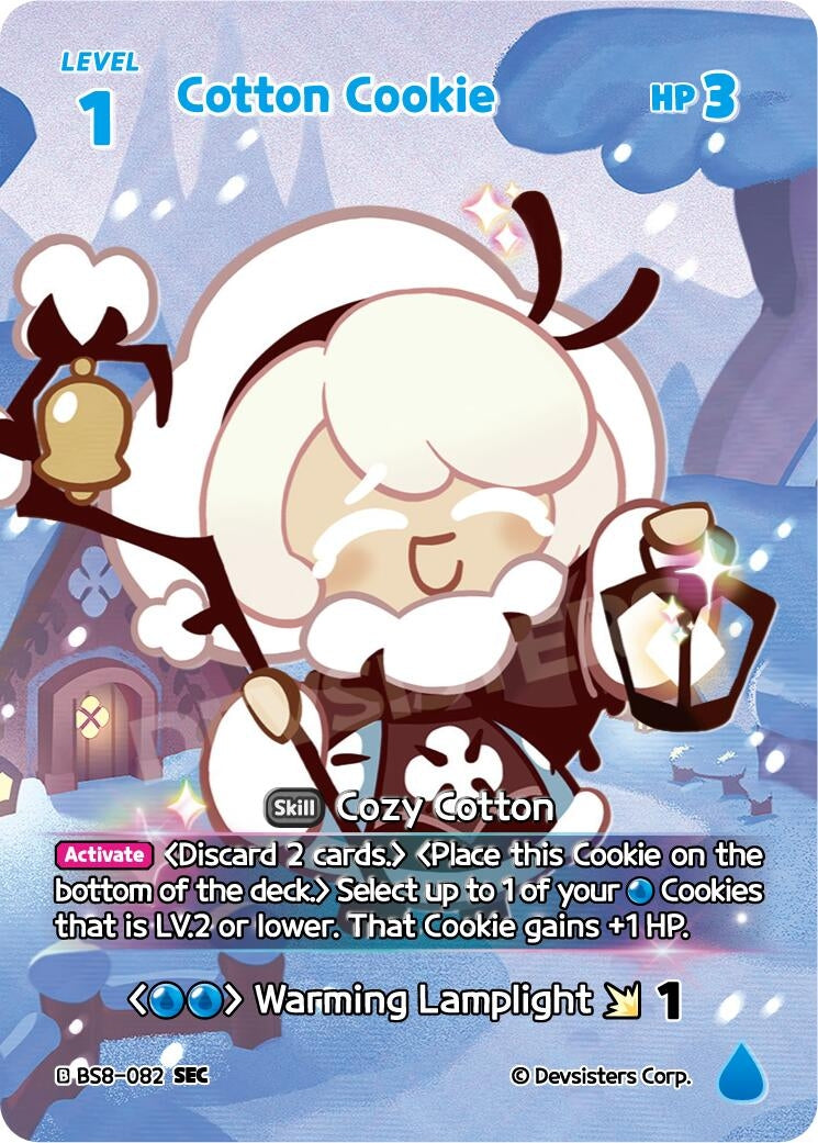 Image for Cotton Cookie (SEC) (BS8-082) [A Game of Truth and Deceit] - CookieRun: Braverse TCG