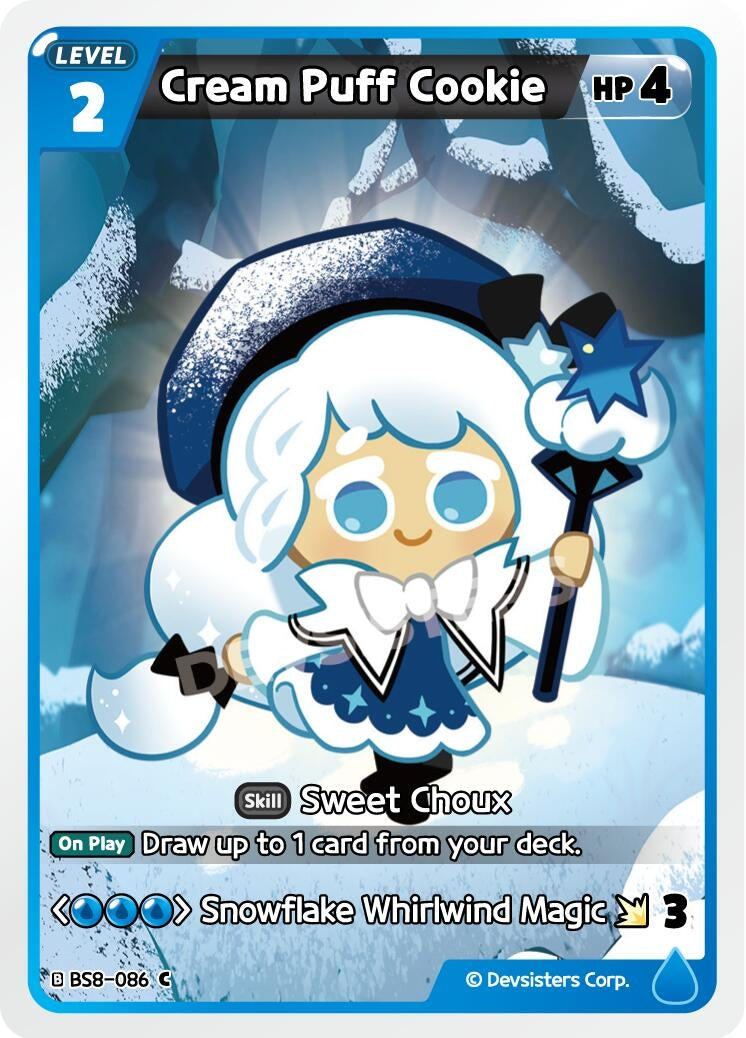 Image for Cream Puff Cookie (BS8-086) [A Game of Truth and Deceit] - CookieRun: Braverse TCG