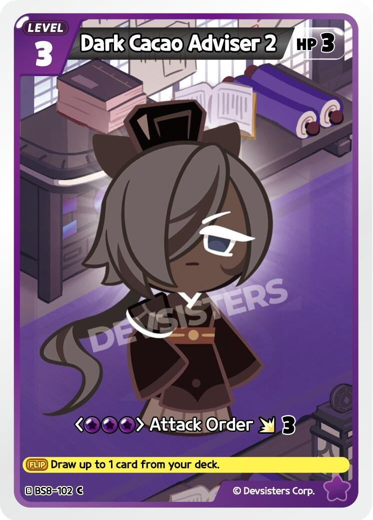 Image for Dark Cacao Adviser 2 (BS8-102) [A Game of Truth and Deceit] - CookieRun: Braverse TCG