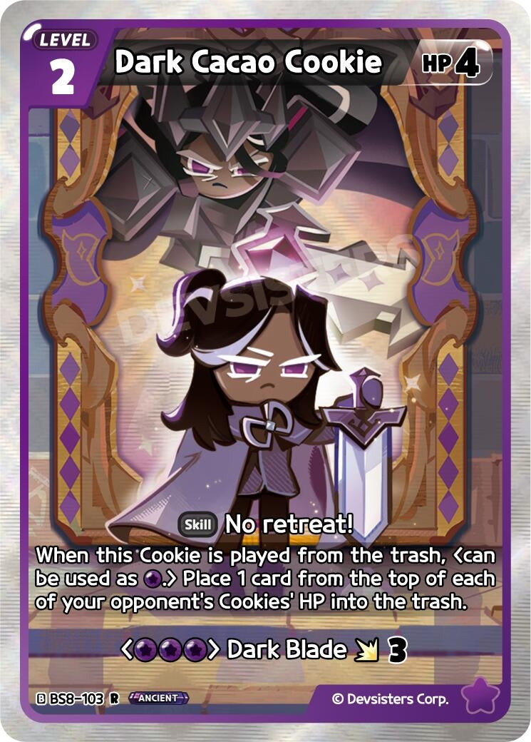 Image for Dark Cacao Cookie (103) (BS8-103) [A Game of Truth and Deceit] - CookieRun: Braverse TCG