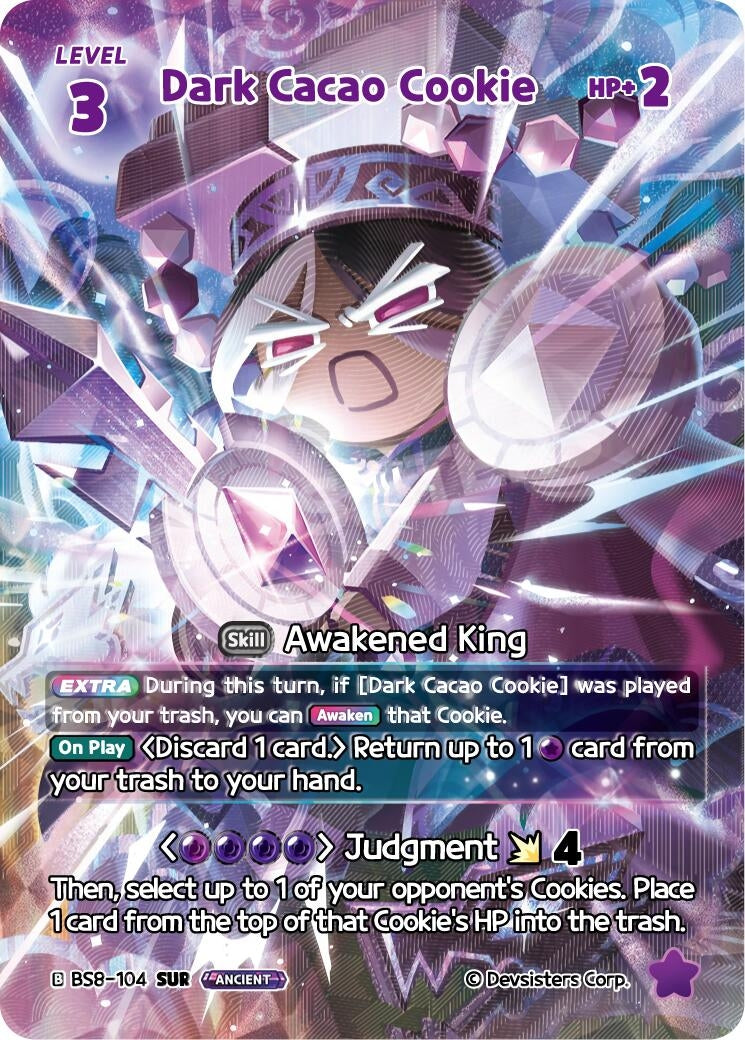 Image for Dark Cacao Cookie (104) (SUR) (BS8-104) [A Game of Truth and Deceit] - CookieRun: Braverse TCG