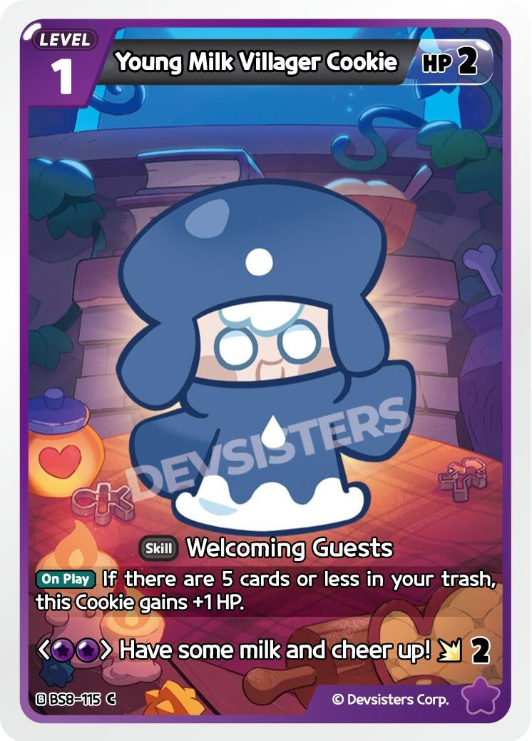 Image for Young Milk Villager Cookie (BS8-115) [A Game of Truth and Deceit] - CookieRun: Braverse TCG