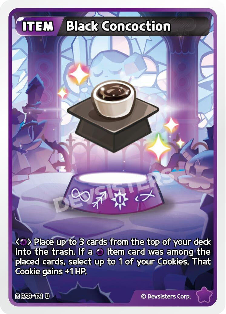 Image for Black Concoction (BS8-121) [A Game of Truth and Deceit] - CookieRun: Braverse TCG