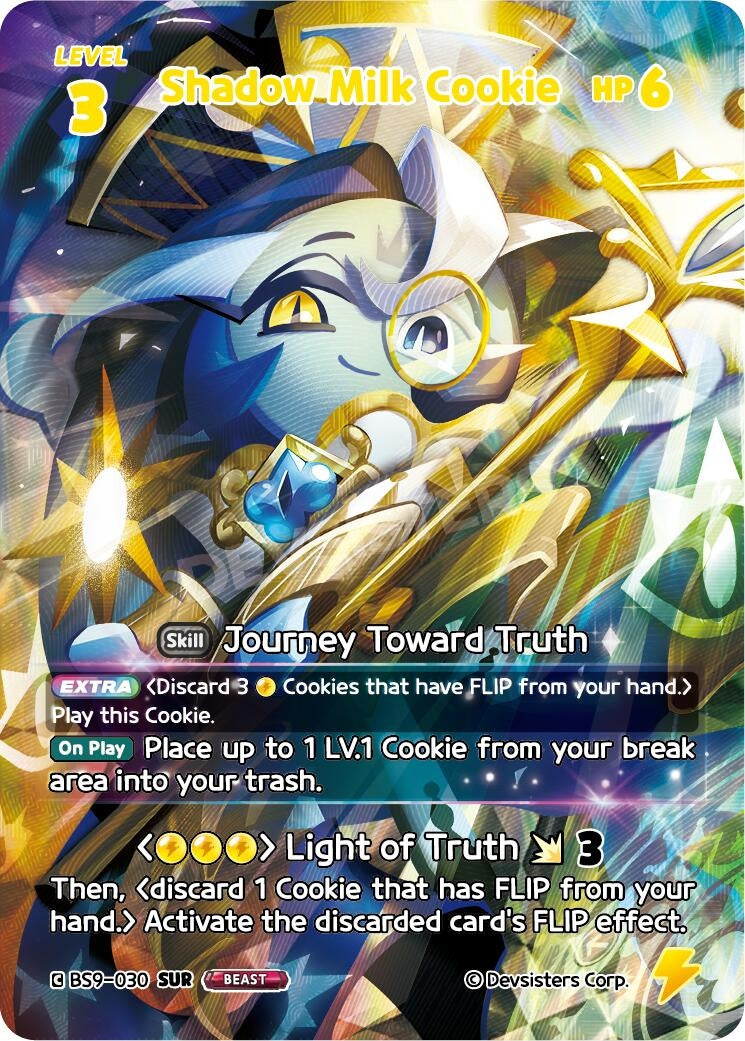 Image for Shadow Milk Cookie (030) (SUR) (BS9-030) [A Game of Truth and Deceit] - CookieRun: Braverse TCG
