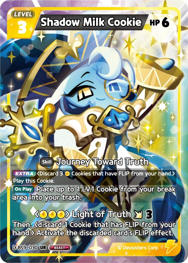 Image for Shadow Milk Cookie (030) (BS9-030) [A Game of Truth and Deceit] - CookieRun: Braverse TCG