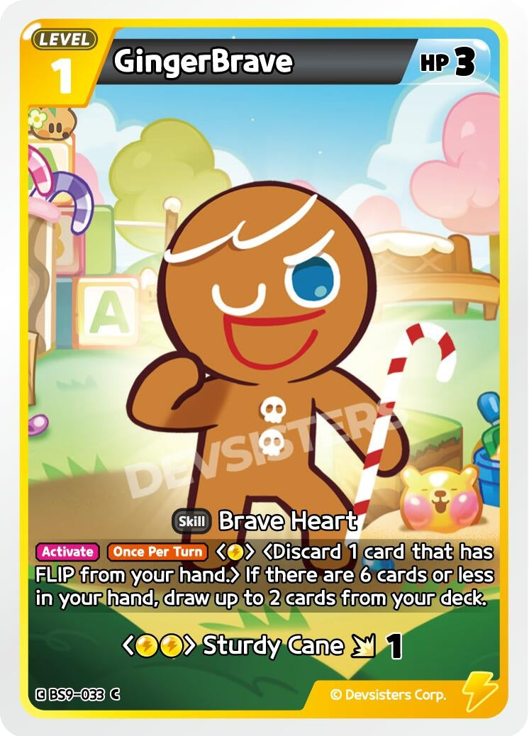 Image for GingerBrave (Ver. 1) (BS9-033) [A Game of Truth and Deceit] - CookieRun: Braverse TCG