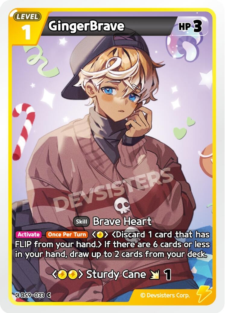 Image for GingerBrave (Ver. 2) (BS9-033) [A Game of Truth and Deceit] - CookieRun: Braverse TCG
