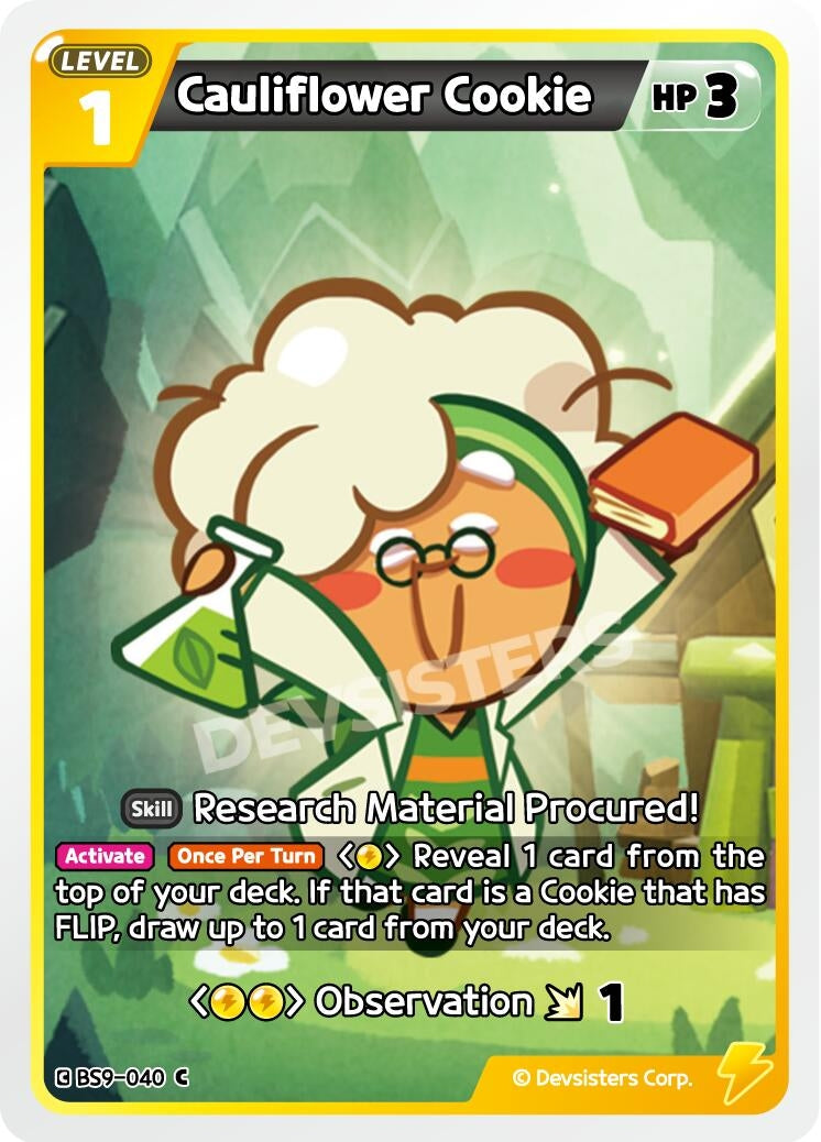 Image for Cauliflower Cookie (BS9-040) [A Game of Truth and Deceit] - CookieRun: Braverse TCG