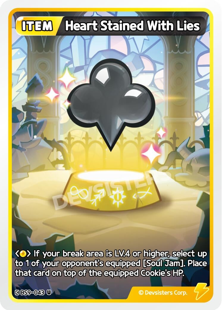 Image for Heart Stained With Lies (BS9-043) [A Game of Truth and Deceit] - CookieRun: Braverse TCG