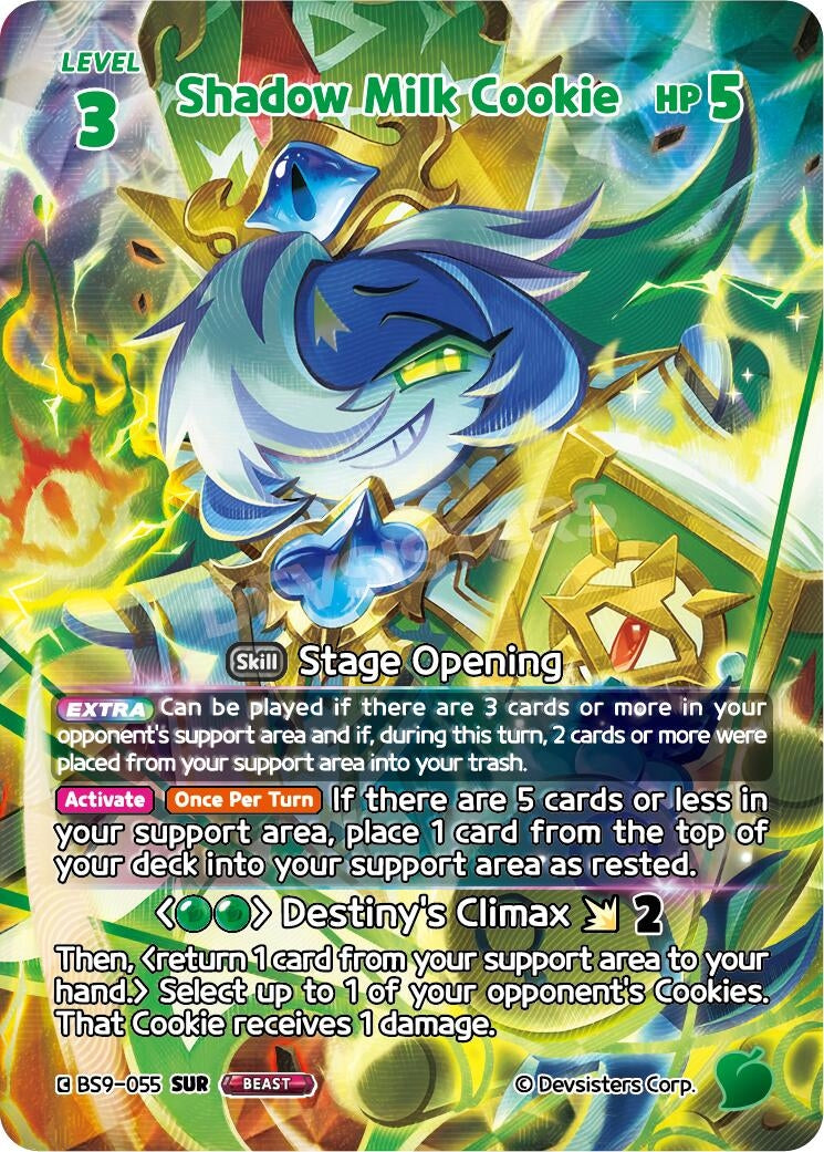 Image for Shadow Milk Cookie (055) (SUR) (BS9-055) [A Game of Truth and Deceit] - CookieRun: Braverse TCG