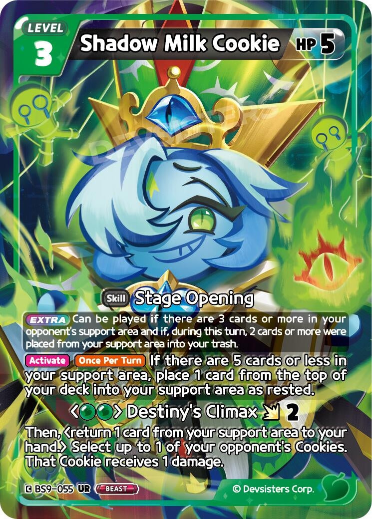 Image for Shadow Milk Cookie (055) (BS9-055) [A Game of Truth and Deceit] - CookieRun: Braverse TCG