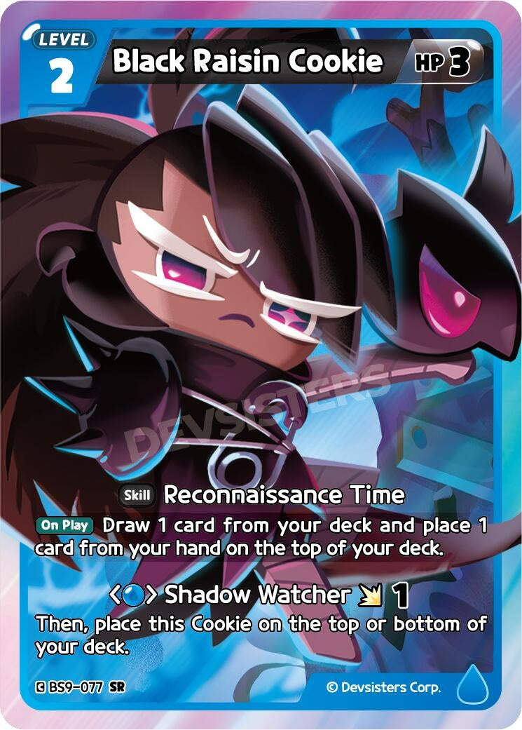 Image for Black Raisin Cookie (BS9-077) [A Game of Truth and Deceit] - CookieRun: Braverse TCG