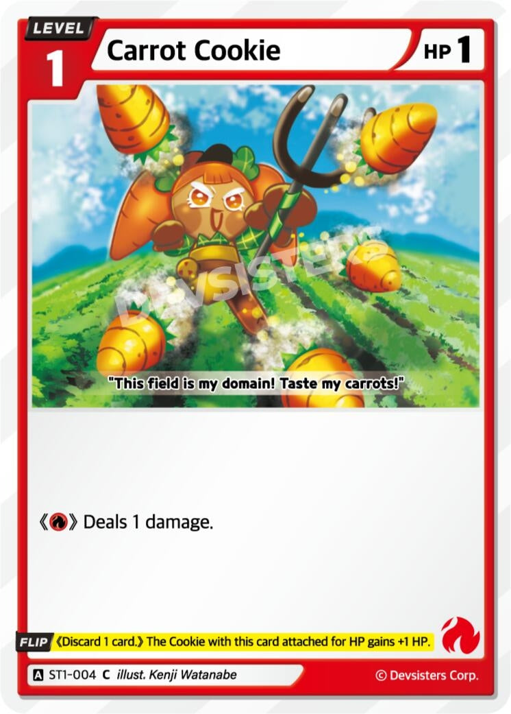 Image for Carrot Cookie (ST1-004) [Starter Deck Assortment 1] - CookieRun: Braverse TCG