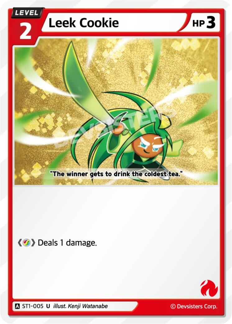 Image for Leek Cookie (ST1-005) [Starter Deck Assortment 1] - CookieRun: Braverse TCG