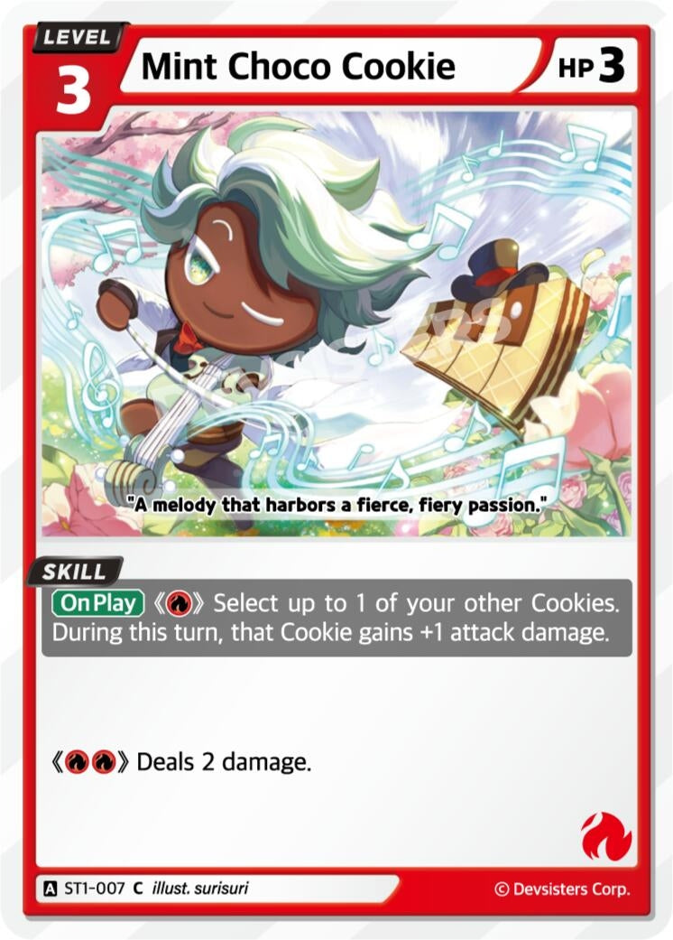 Image for Mint Choco Cookie (ST1-007) [Starter Deck Assortment 1] - CookieRun: Braverse TCG