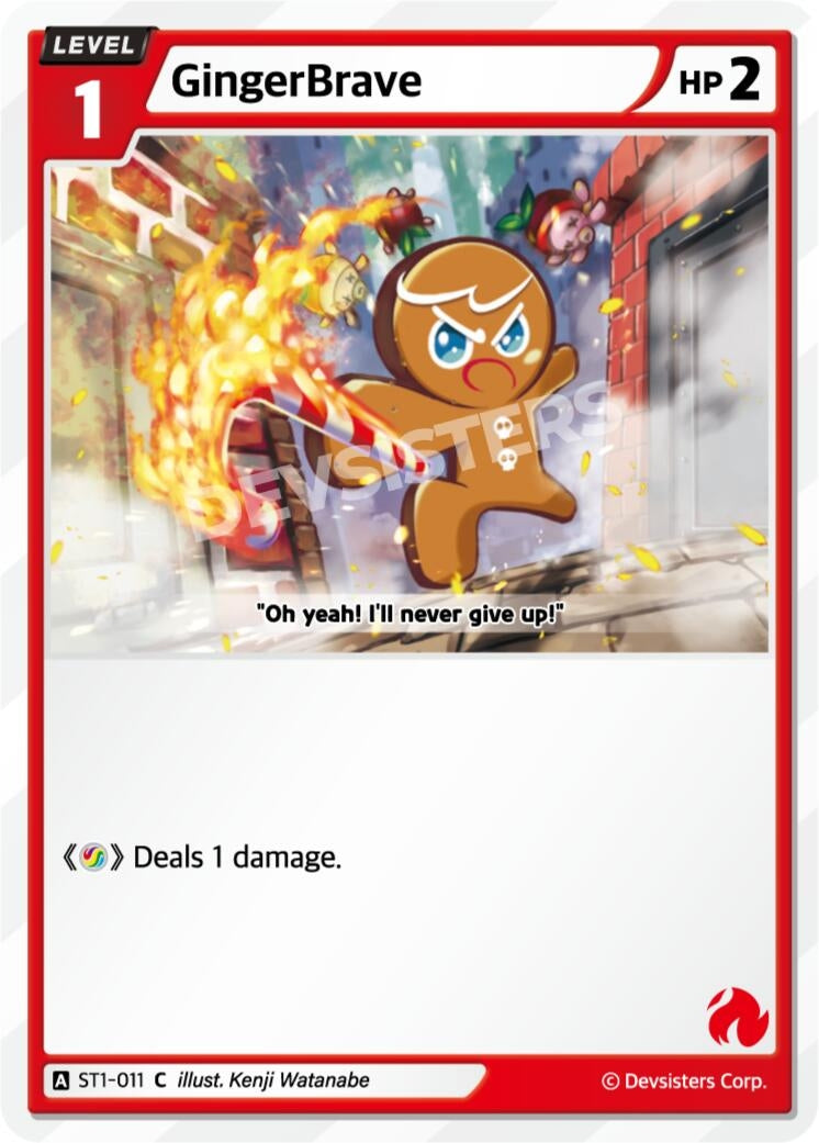 Image for GingerBrave (011) (Ver. 1) (ST1-011) [Starter Deck Assortment 1] - CookieRun: Braverse TCG