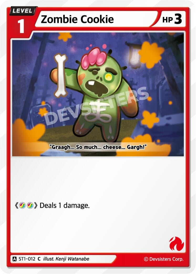 Image for Zombie Cookie (ST1-012) [Starter Deck Assortment 1] - CookieRun: Braverse TCG