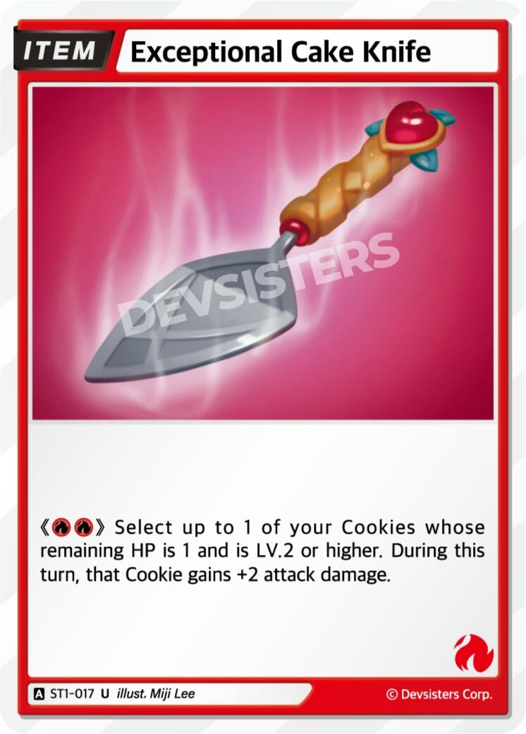 Image for Exceptional Cake Knife (ST1-017) [Starter Deck Assortment 1] - CookieRun: Braverse TCG