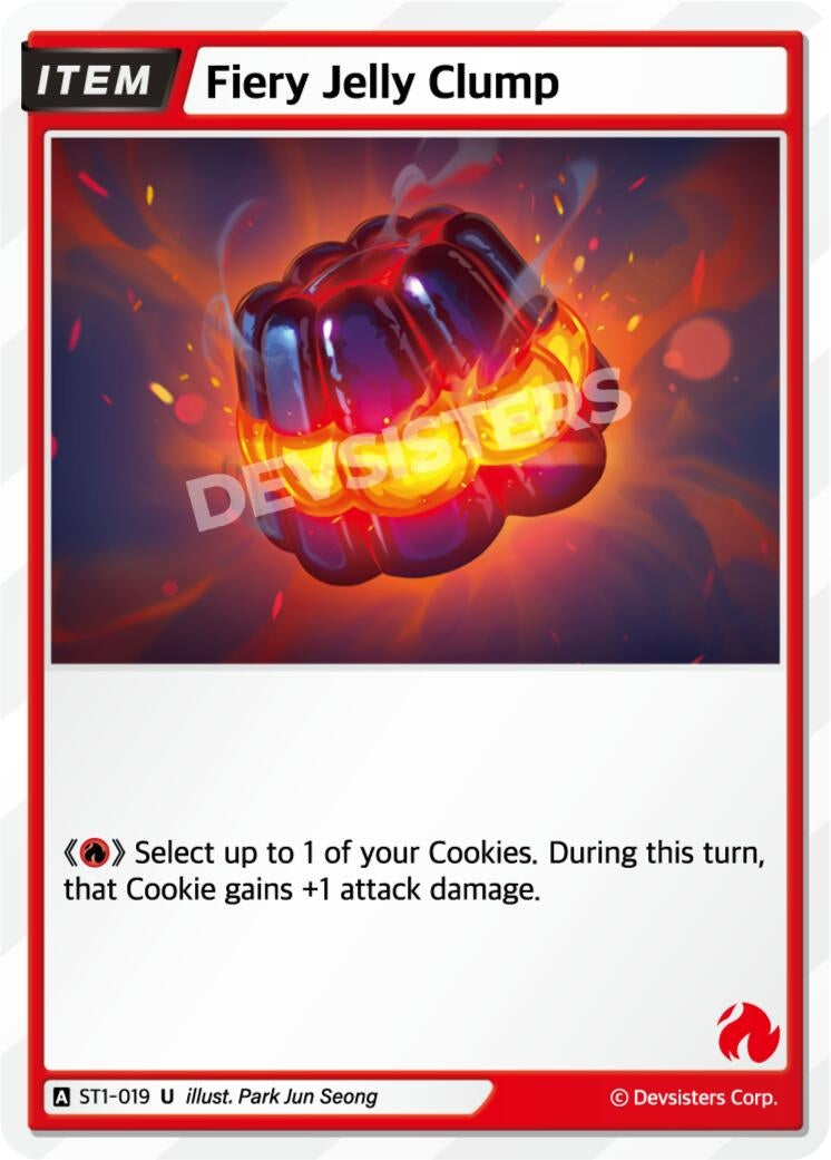 Image for Fiery Jelly Clump (ST1-019) [Starter Deck Assortment 1] - CookieRun: Braverse TCG