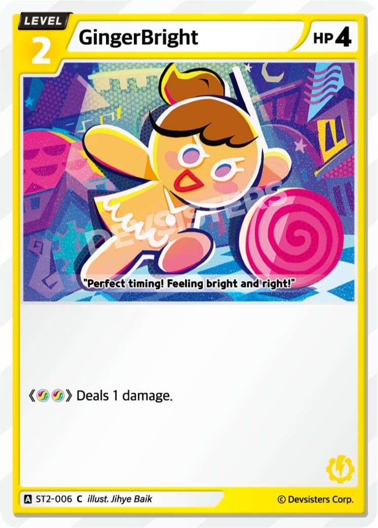 Image for GingerBright (006) (Ver. 2) (ST2-006) [Starter Deck Assortment 1] - CookieRun: Braverse TCG