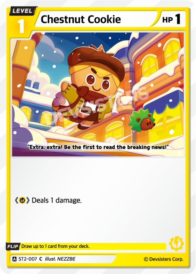 Image for Chestnut Cookie (ST2-007) [Starter Deck Assortment 1] - CookieRun: Braverse TCG