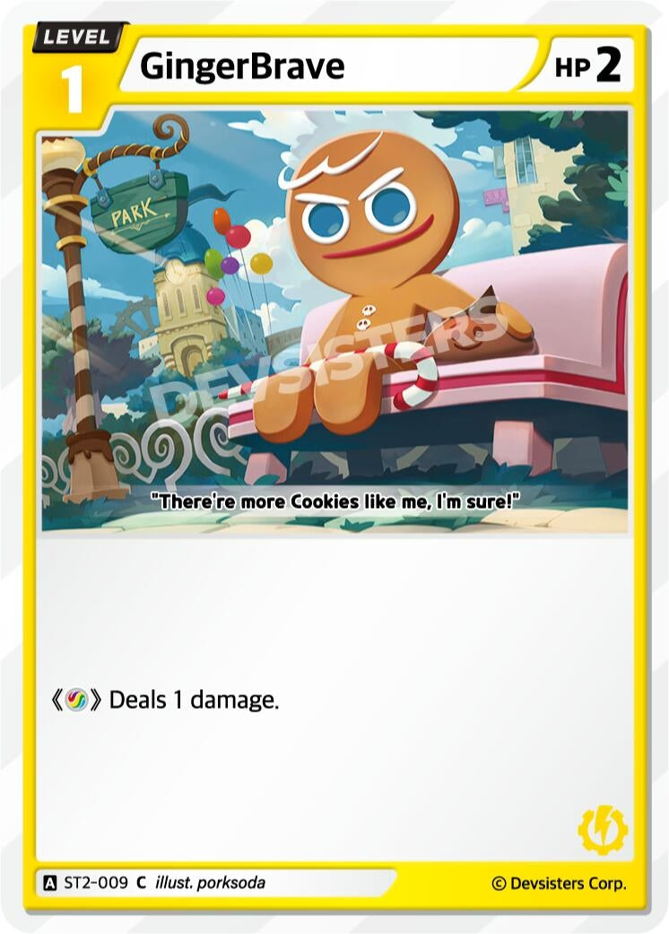 Image for GingerBrave (009) (Ver. 1) (ST2-009) [Starter Deck Assortment 1] - CookieRun: Braverse TCG