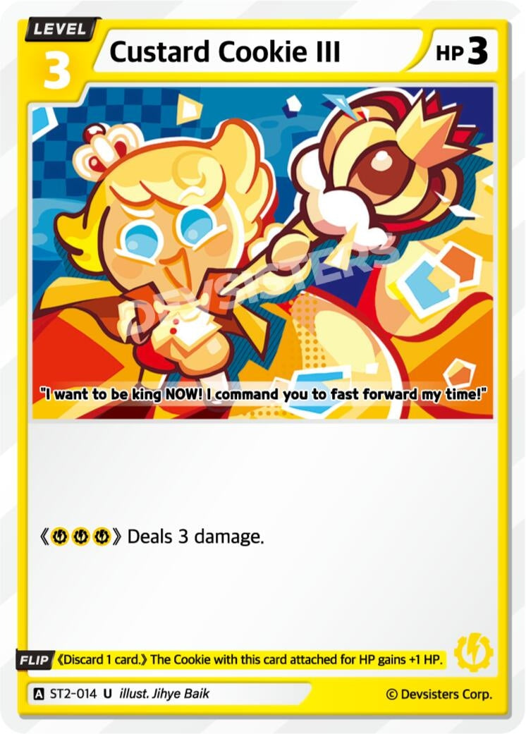 Image for Custard Cookie III (ST2-014) [Starter Deck Assortment 1] - CookieRun: Braverse TCG