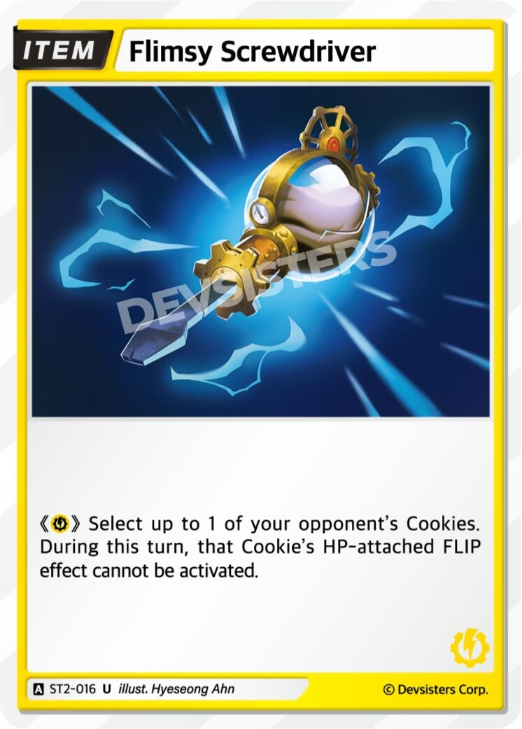 Image for Flimsy Screwdriver (ST2-016) [Starter Deck Assortment 1] - CookieRun: Braverse TCG