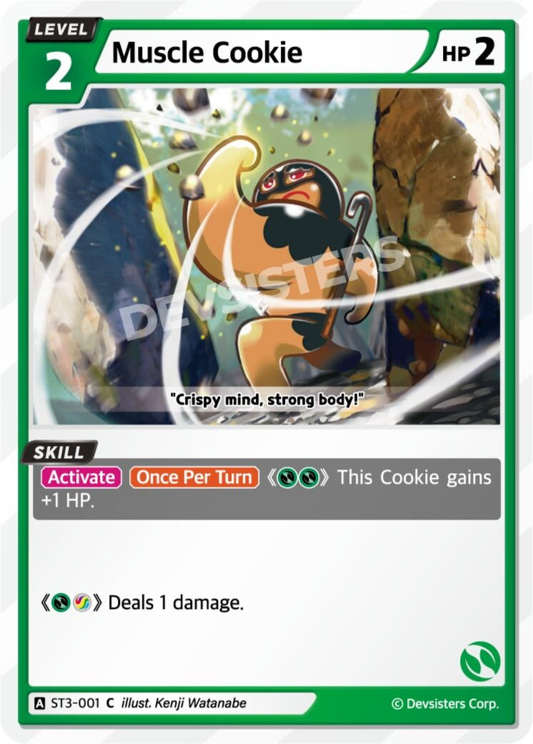 Image for Muscle Cookie (ST3-001) [Starter Deck Assortment 1] - CookieRun: Braverse TCG