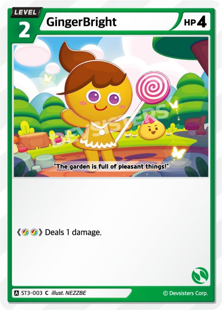 Image for GingerBright (003) (ST3-003) [Starter Deck Assortment 1] - CookieRun: Braverse TCG