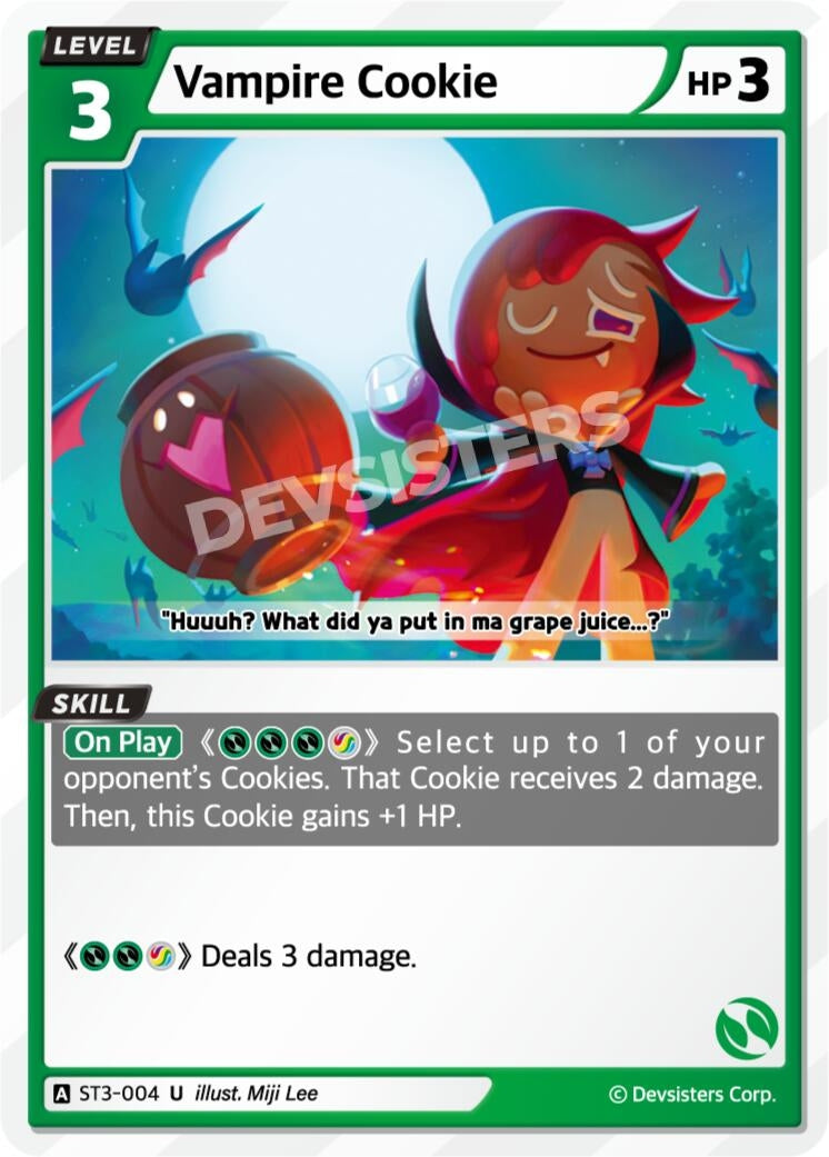 Image for Vampire Cookie (ST3-004) [Starter Deck Assortment 1] - CookieRun: Braverse TCG